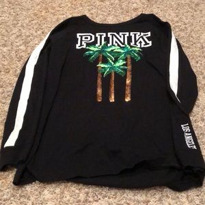 A long sleeve bling PINK top